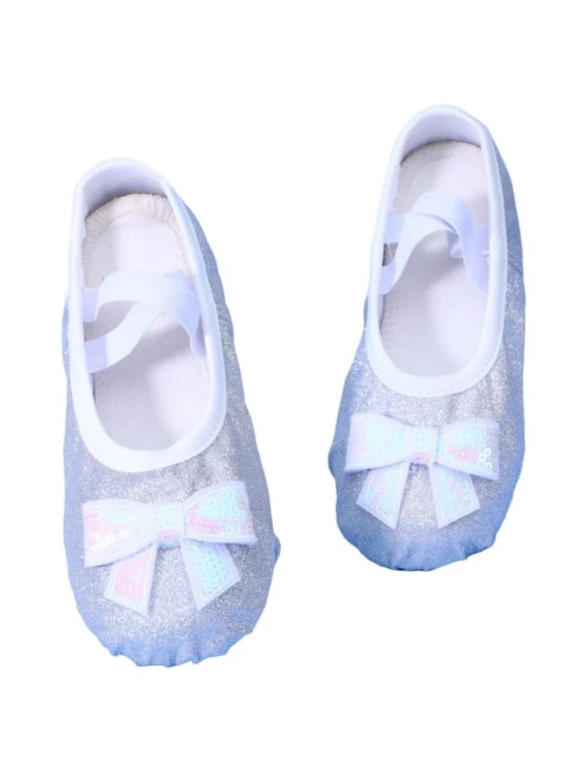 Onesports Sparkle Silver Ballet Shoes